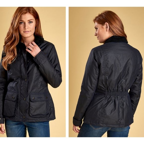 Barbour Jackets & Blazers - Barbour Arkaig Waxed Cotton Zip Quilted Jacket (8)